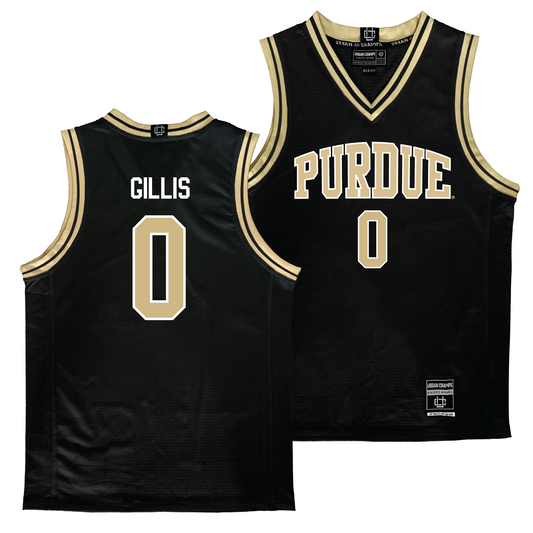 Purdue Men's Black Basketball Jersey - Mason Gillis | #0 Youth Small