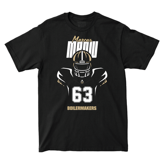 Silhouette Black Football Tee - Marcus Mbow | #63 Youth Small / Marcus Mbow | #63