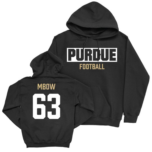 Football Black Staple Hoodie - Marcus Mbow | #63 Youth Small