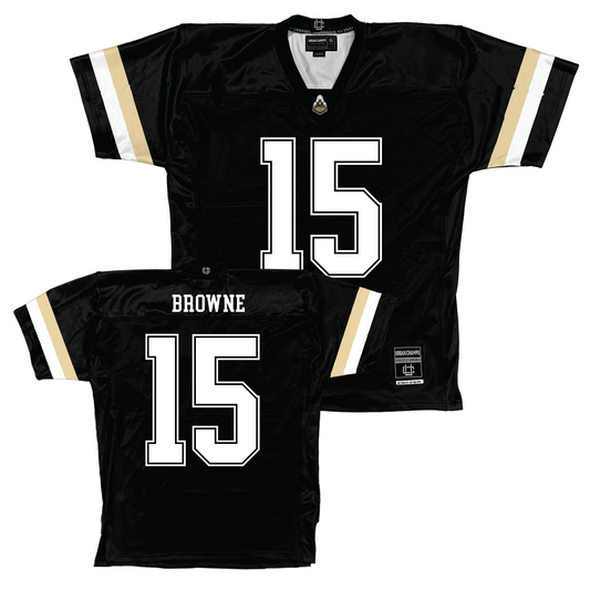 Purdue Black Football Jersey - Ryan Browne | #15 Youth Small