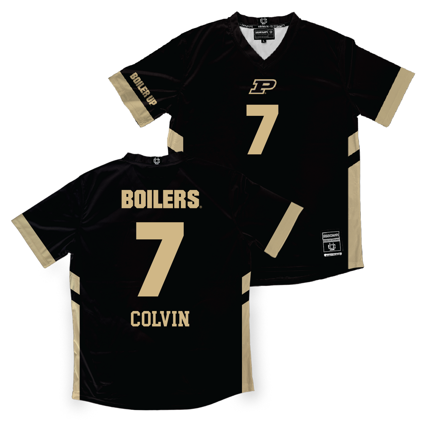Black Purdue Women's Volleyball Jersey - Raven Colvin | #7 Youth Small