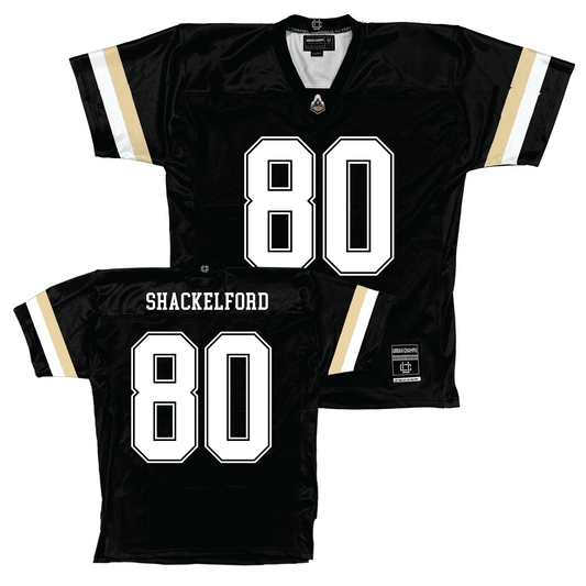 Purdue Black Football Jersey - Ryne Shackelford | #80 Youth Small