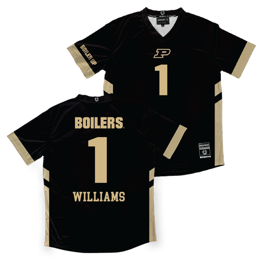 Black Purdue Women's Volleyball Jersey - Rachel Williams | #1 Youth Small