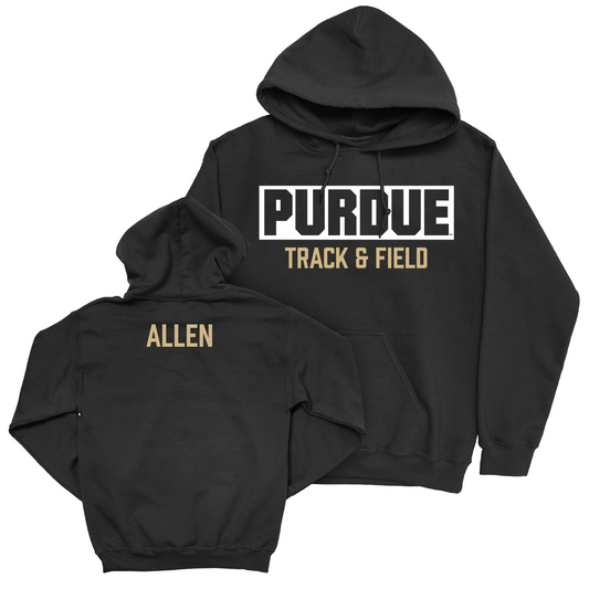 Track & Field Black Staple Hoodie - Seth Allen Youth Small