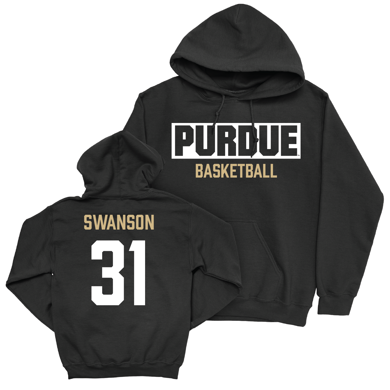 Women's Basketball Black Staple Hoodie - Sophie Swanson | #31 Youth Small