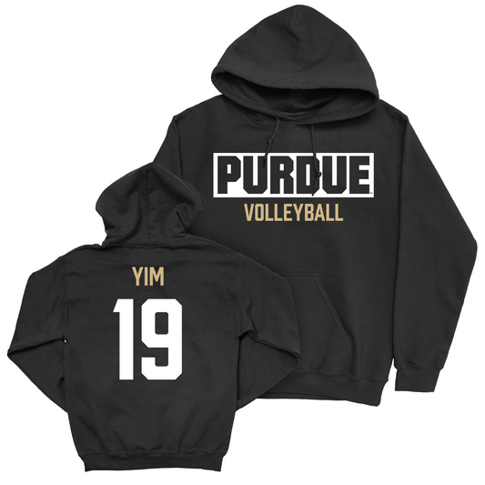 Women's Volleyball Black Staple Hoodie - Sydney Yim | #19 Youth Small