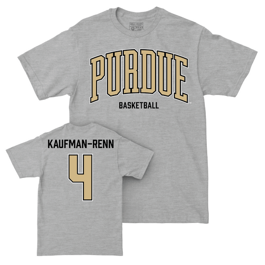 Men's Basketball Sport Grey Arch Tee - Trey Kaufman-Renn | #4 Youth Small