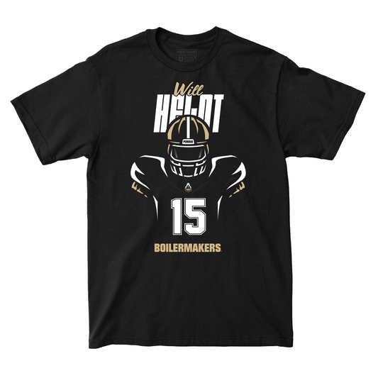 Silhouette Black Football Tee - Will Heldt | #15 Youth Small / Will Heldt | #15