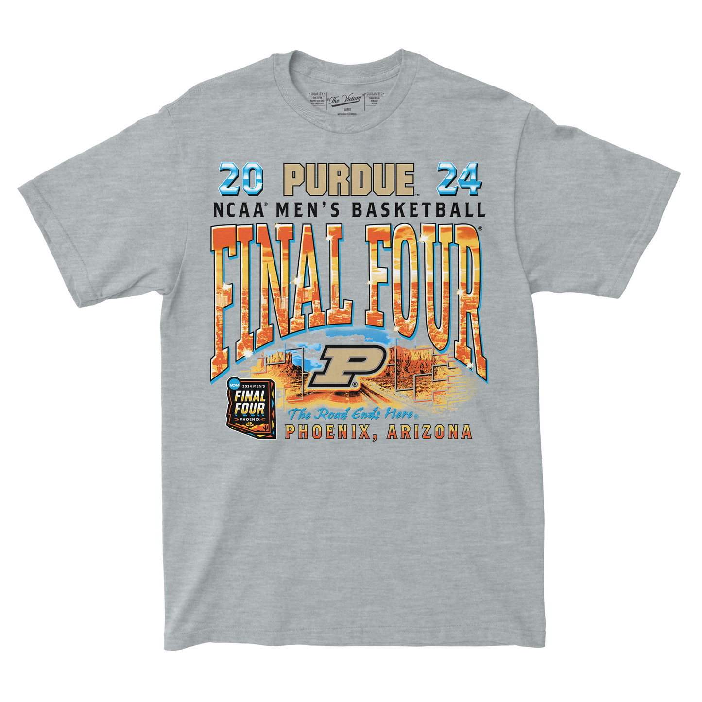 Purdue MBB 2024 Final Four Streetwear Sport Grey T-shirt by Retro Brand