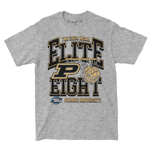 Purdue MBB 2024 Elite Eight Streetwear Sport Grey T-shirt by Retro Brand