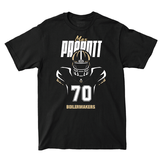 Silhouette Black Football Tee   - Maxwell Parrott