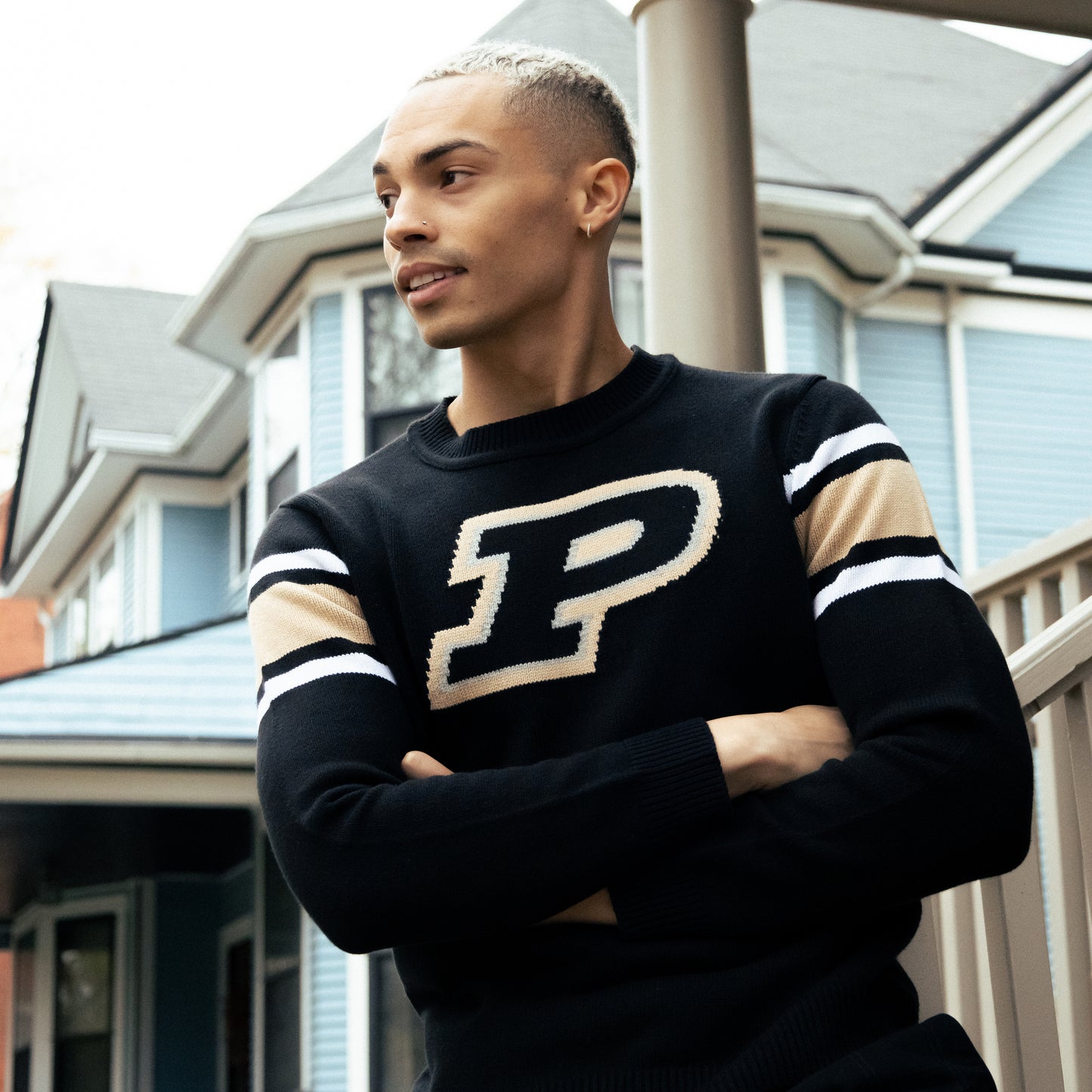 Purdue Varsity Knit Sweater