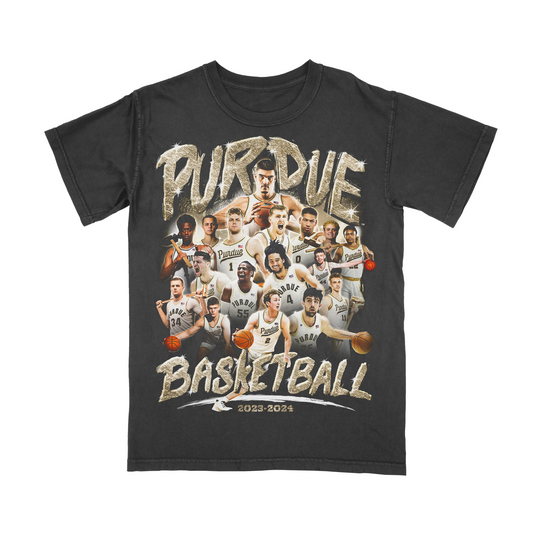 EXCLUSIVE RELEASE: Purdue Men's Basketball Graphic Tee in Pepper