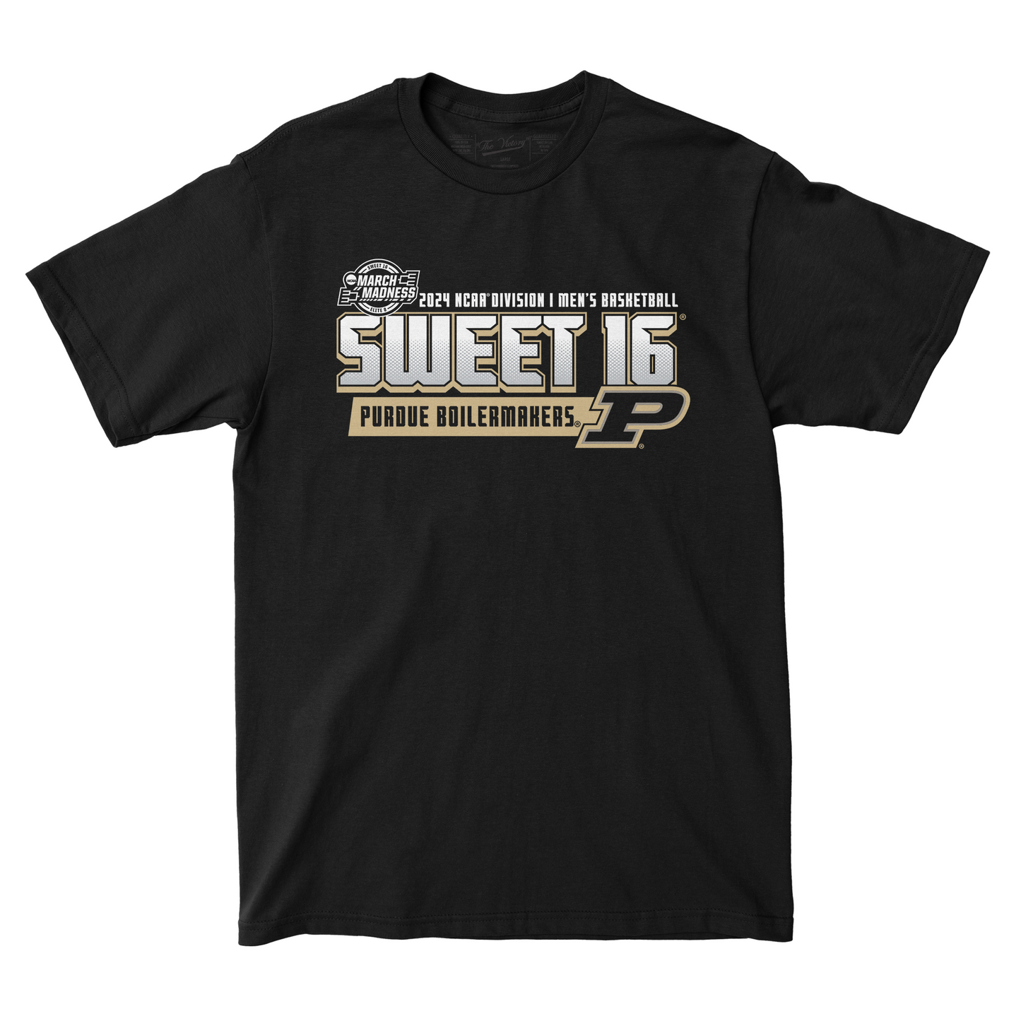 Purdue MBB 2024 Sweet Sixteen Black T-shirt by Retro Brand