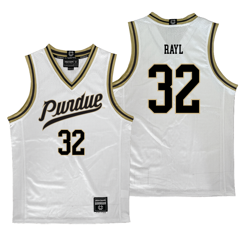 Purdue Men's Basketball White Jersey - Jace Rayl | #32