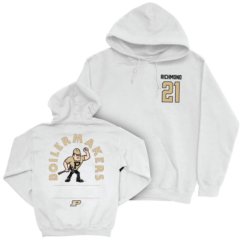 Baseball White Mascot Hoodie     - CJ Richmond