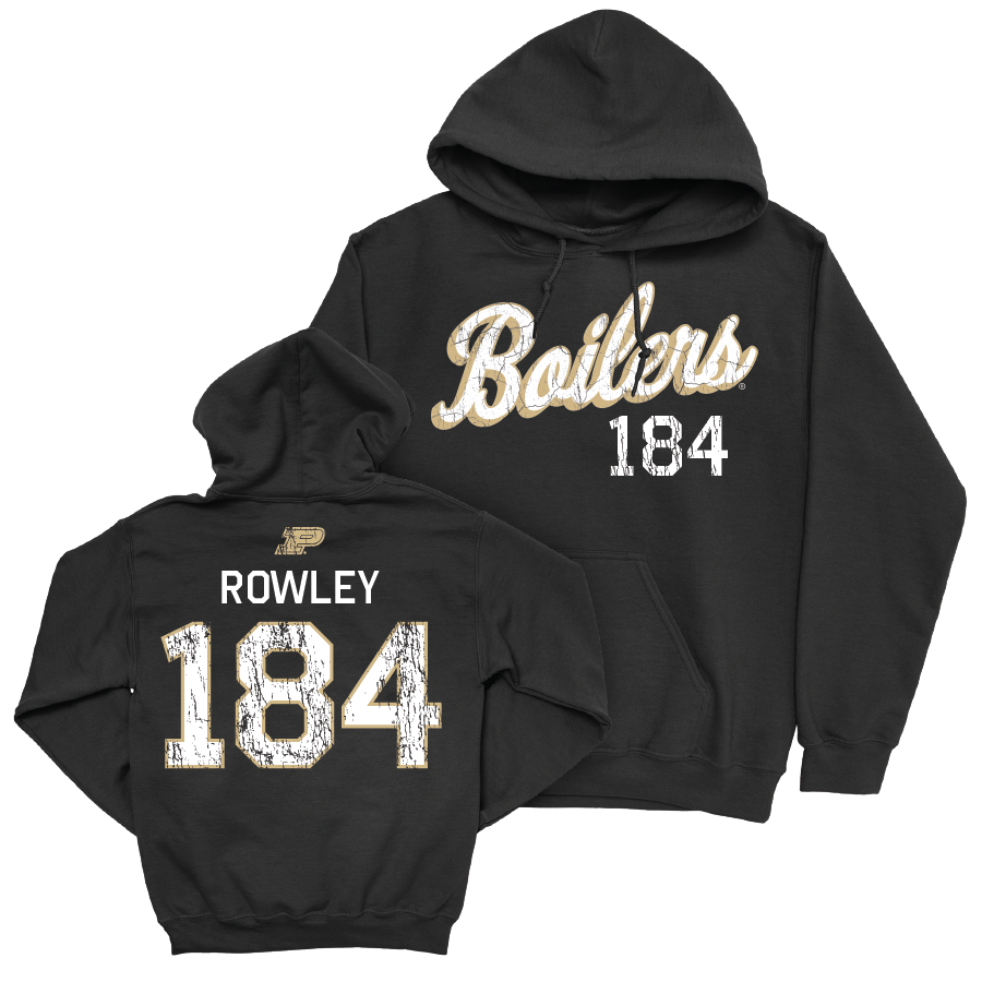 Wrestling Black Script Hoodie  - James Rowley