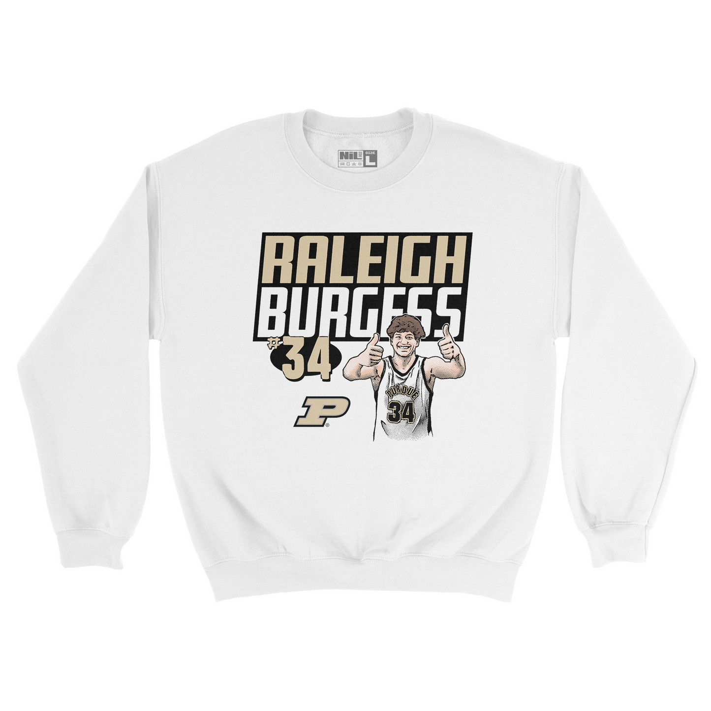 EXCLUSIVE RELEASE: Raleigh Burgess Thumbs Up White Crew