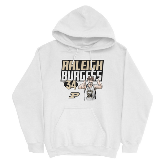 EXCLUSIVE RELEASE: Raleigh Burgess Thumbs Up White Hoodie