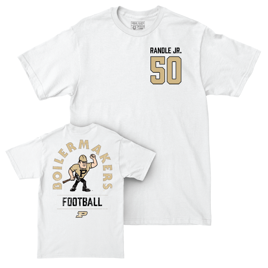 Football White Mascot Comfort Colors Tee  - John Randle Jr.