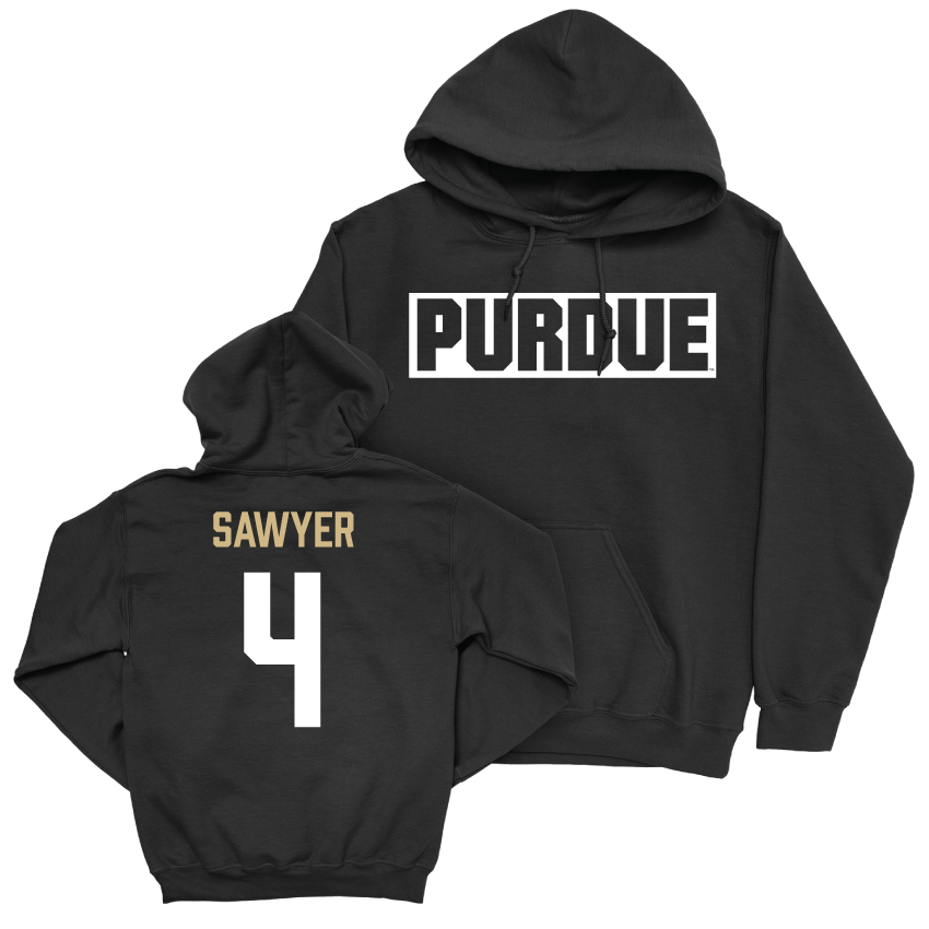 Baseball Black Staple Hoodie     - Barron Sawyer