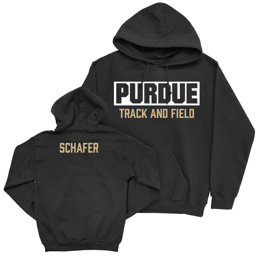 Track & Field Black Staple Hoodie  - Owen Schafer