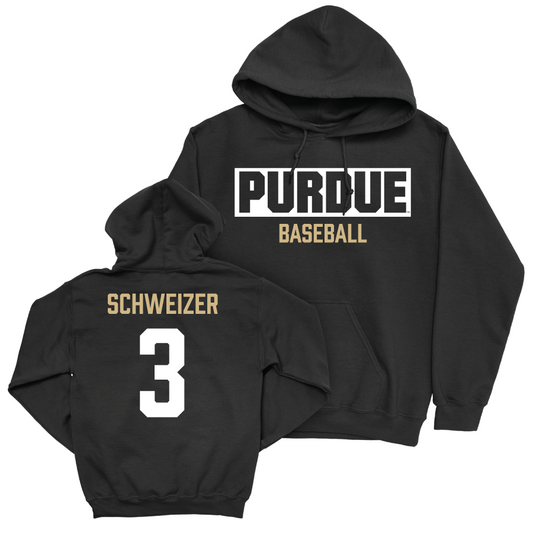 Baseball Black Staple Hoodie     - Evan Schweizer