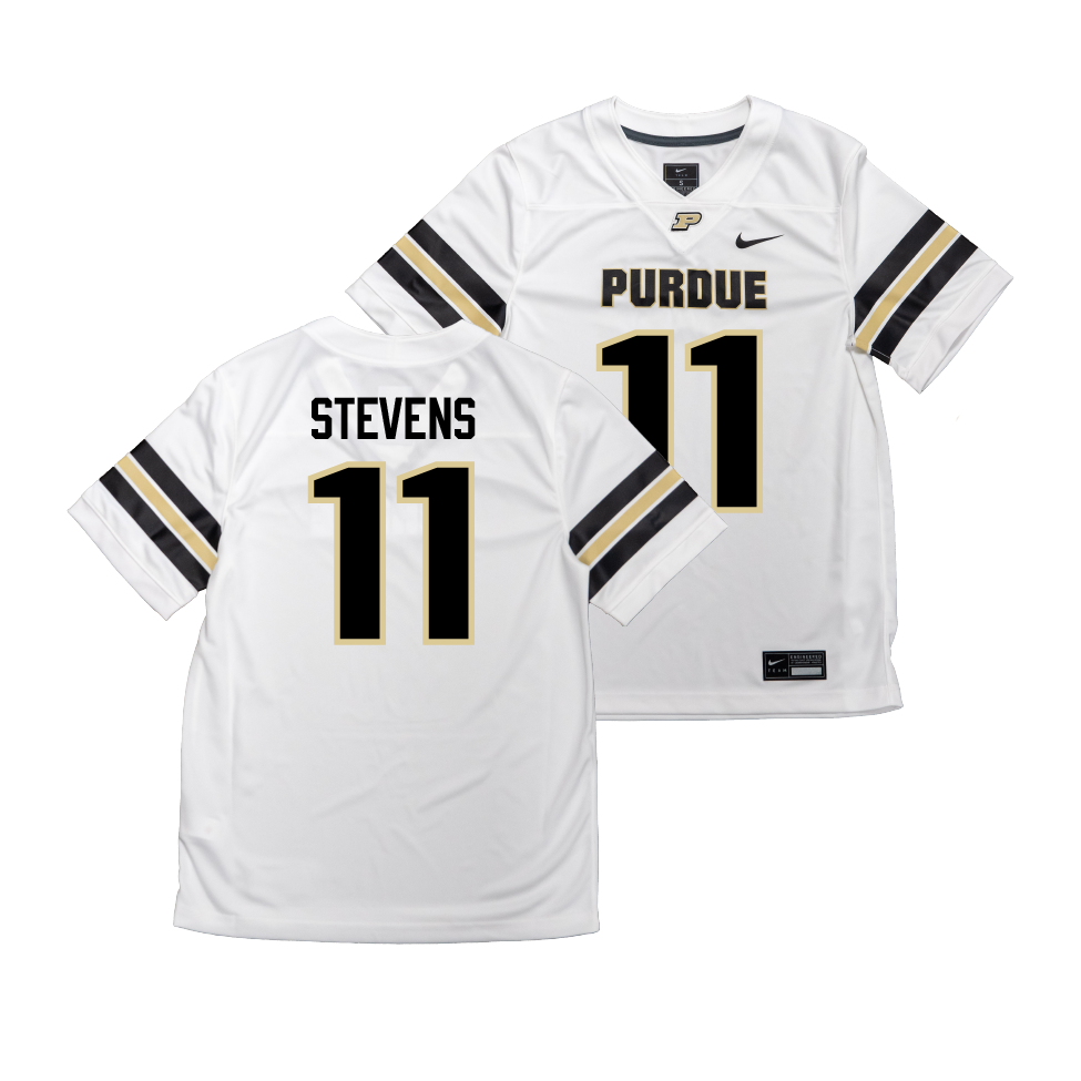 Nike Purdue Boilermakers White NIL Game Replica Football Jersey - Antonio Stevens | #11