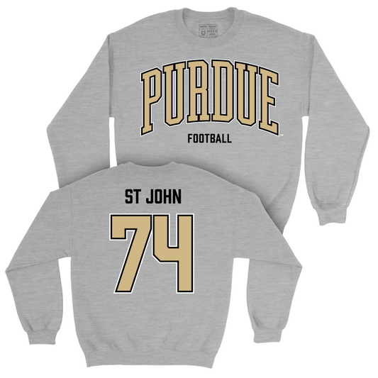 Football Sport Grey Arch Crew   - Jalen St John