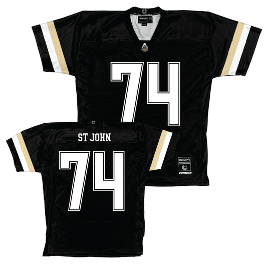Purdue Black Football Jersey   - Jalen St John