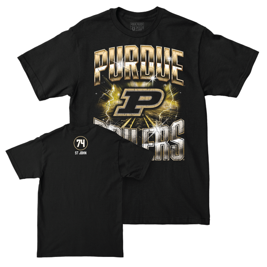 Football Black Graphic Tee   - Jalen St John