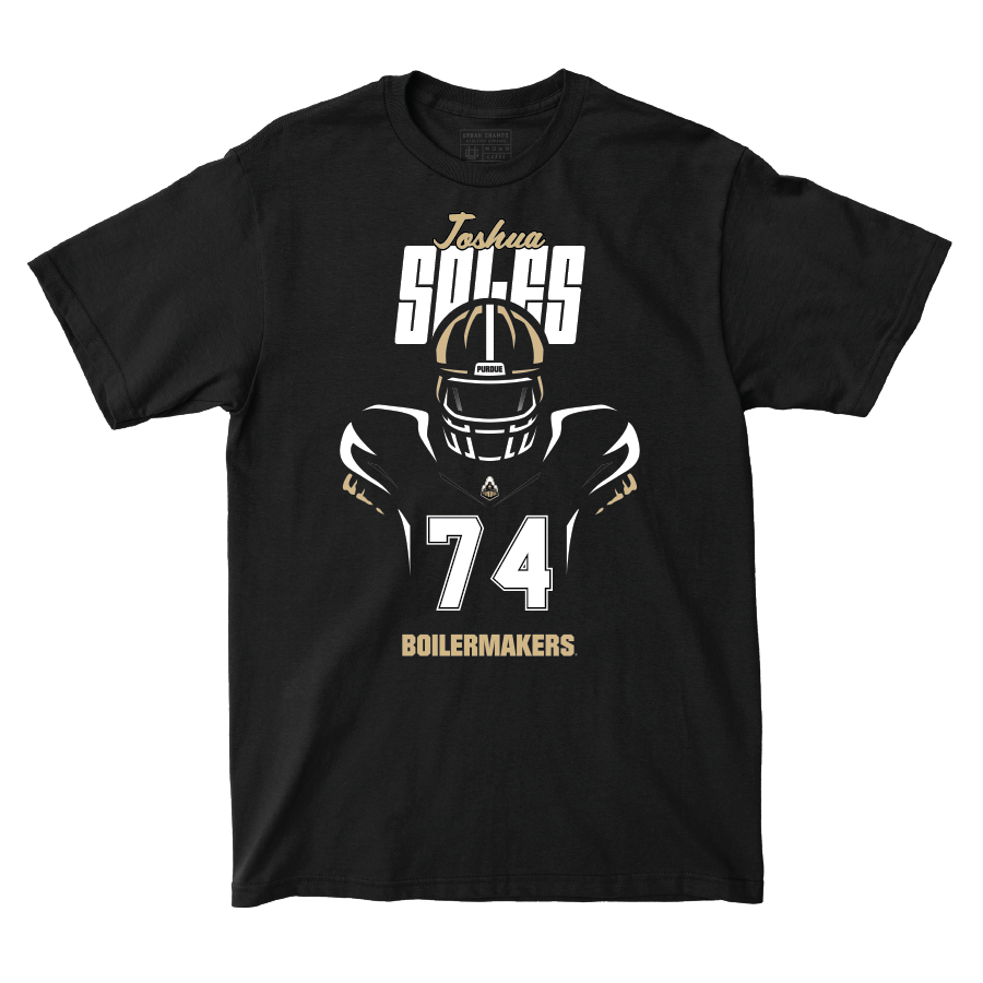 Silhouette Black Football Tee - Joshua Sales | #74