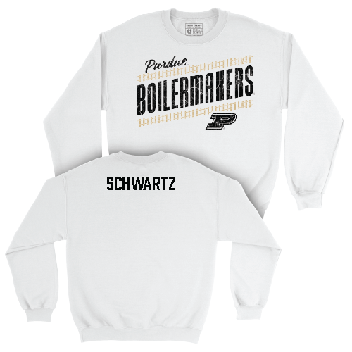 Women's Tennis White Slant Crew  - Sophie Schwartz