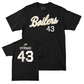 Football Black Script Tee   - Claude Strnad