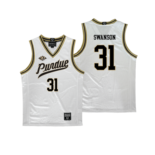 Purdue Women's Basketball 50th Anniversary White Jersey - Sophie Swanson | #31