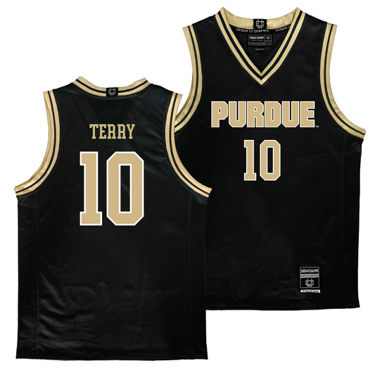 Purdue Women's Black Basketball Jersey - Jeanae Terry | #10