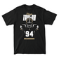 Silhouette Black Football Tee   - Elijah Taylor