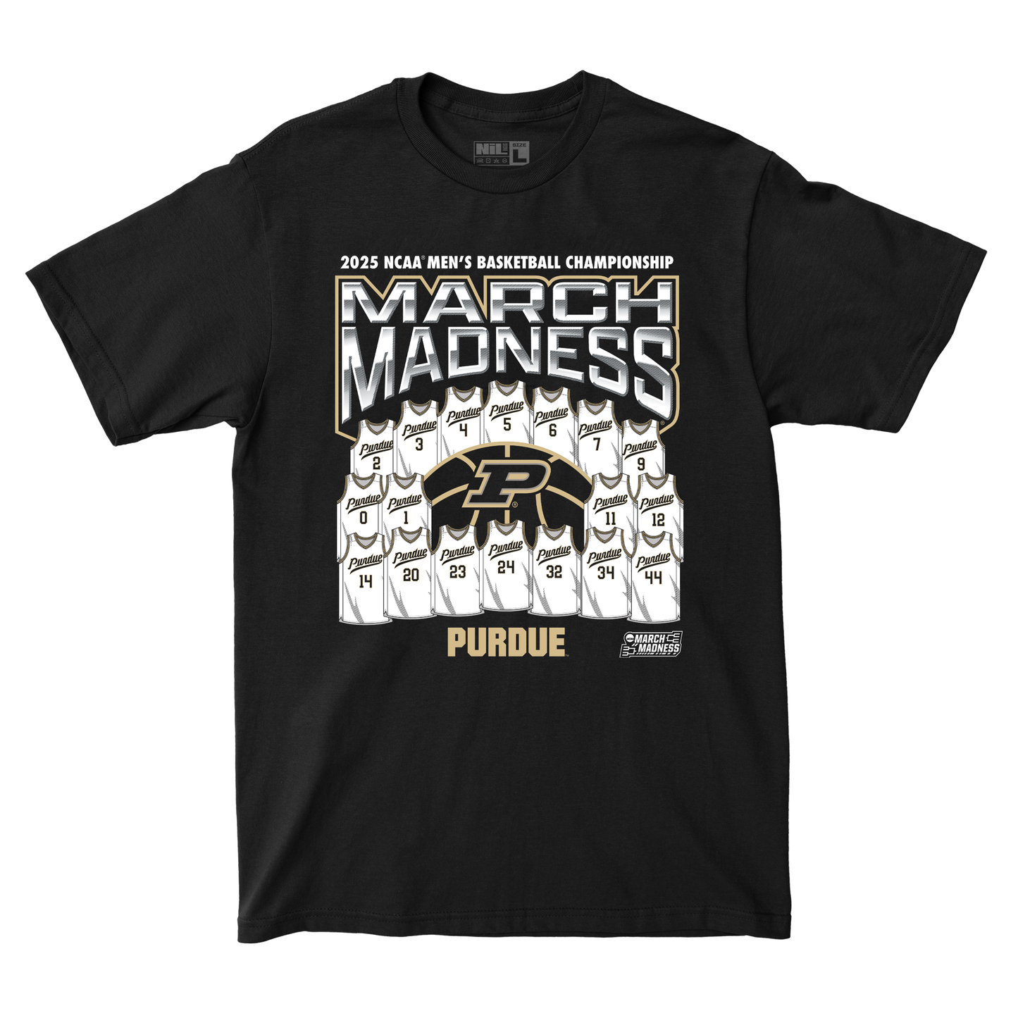 Purdue Men's Basketball Jersey Madness Tee