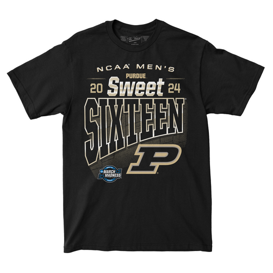 Purdue MBB 2024 Sweet Sixteen Streetwear Black T-shirt by Retro Brand