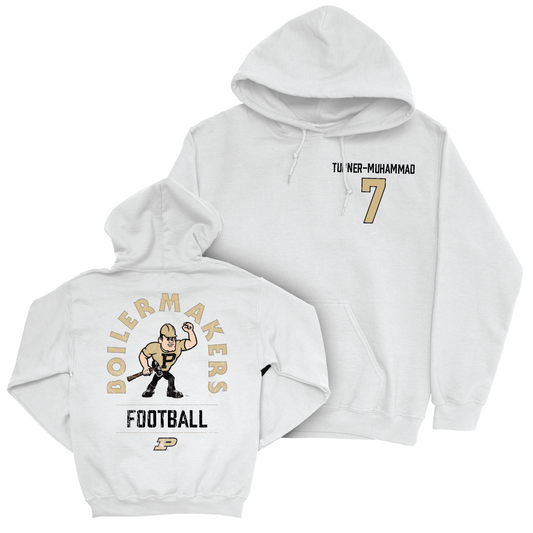 Football White Mascot Hoodie   - Salim Turner-Muhammad