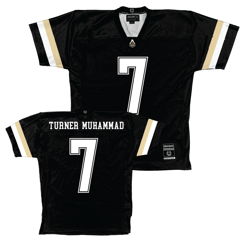 Purdue Black Football Jersey   - Salim Turner-Muhammad