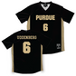 Purdue Women's Soccer Black Jersey  - Cloey Uddenberg