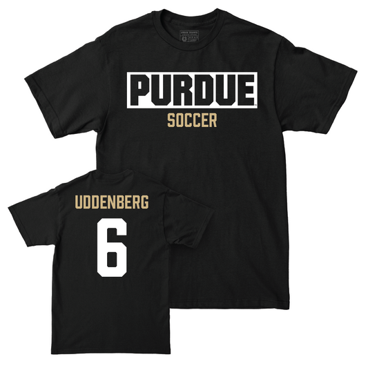 Women's Soccer Black Staple Tee  - Cloey Uddenberg