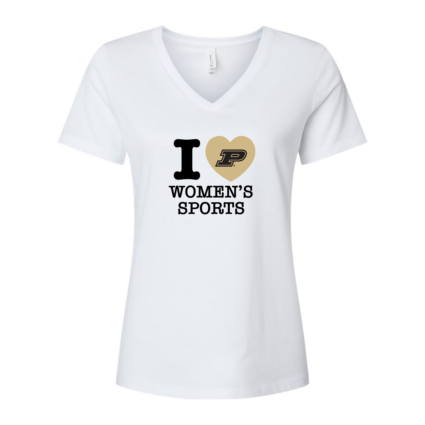 EXCLUSIVE RELEASE: I Love Women's Sport White V-Neck Tee