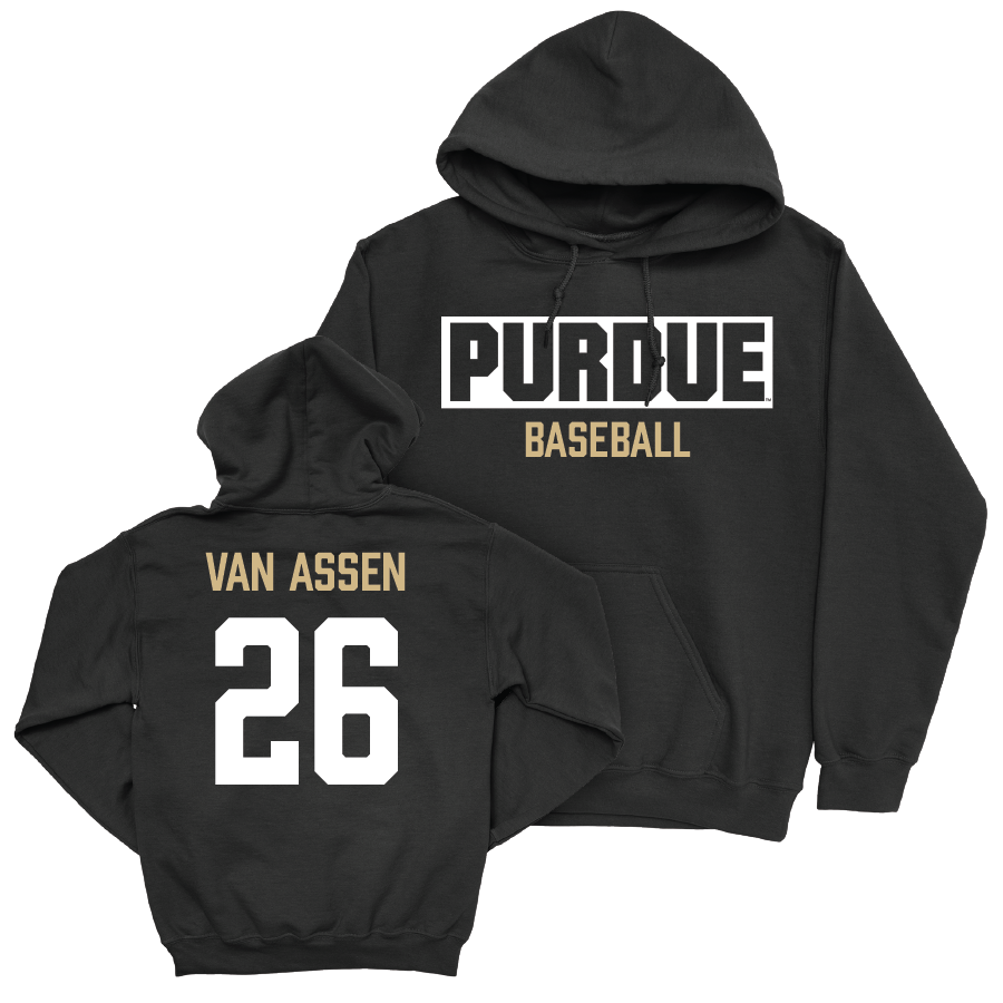 Baseball Black Staple Hoodie    - Cole Van Assen