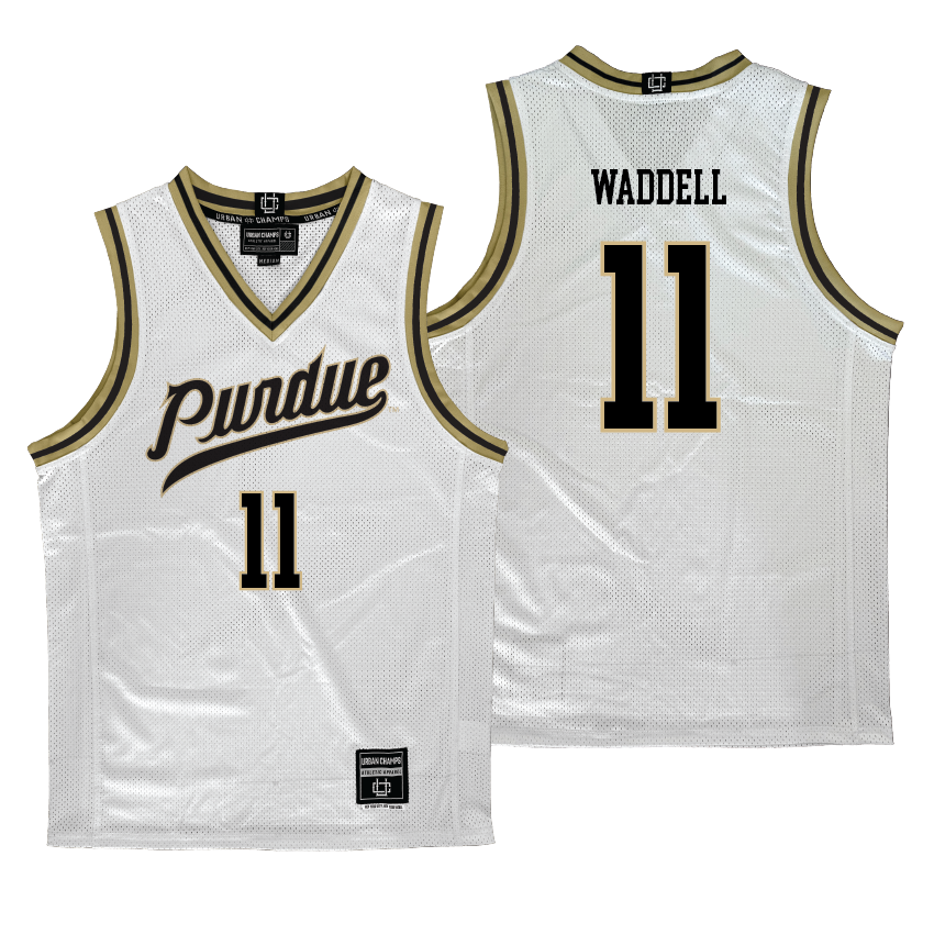 Purdue Men's Basketball White Jersey - Brian Waddell | #11