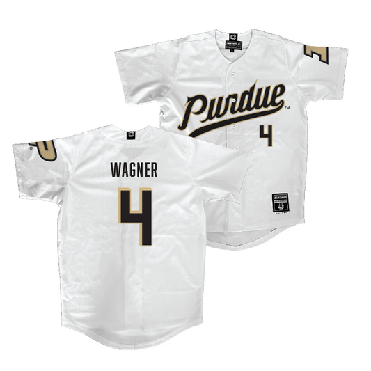 Purdue Baseball White Jersey  - Luke Wagner
