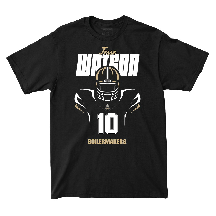 Silhouette Black Football Tee - Jesse Watson | #10