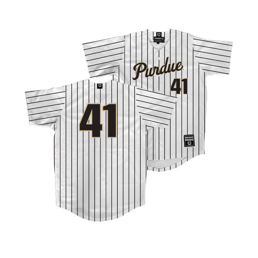 Purdue Baseball White Jersey - Gabriel Watson