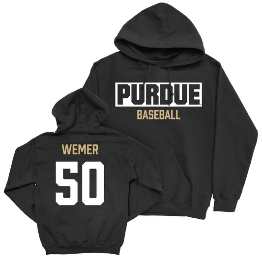 Baseball Black Staple Hoodie     - Kale Wemer